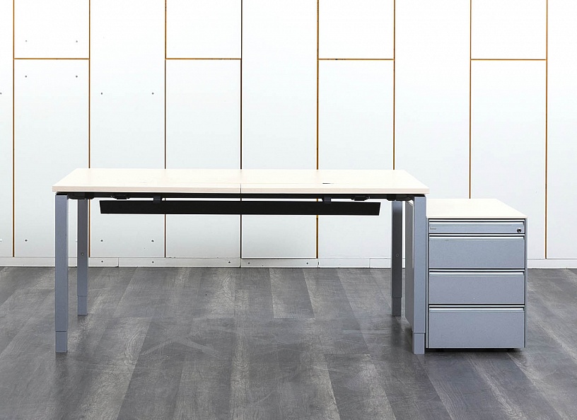 Комплект офисной мебели стол с тумбой Bene 1 600х800х760 ЛДСП Бук   (СППВк-16111)