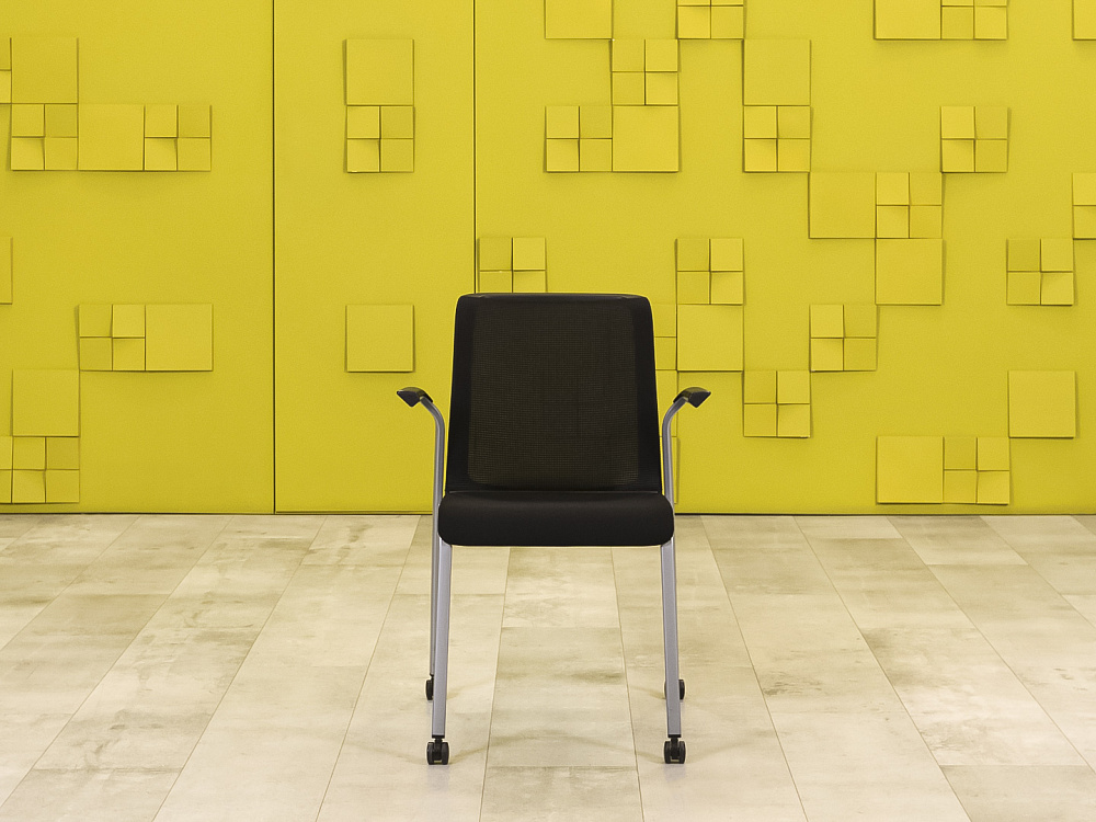 Конференц кресло для переговорной Reply Steelcase Ткань Чёрный Франция  КНТЧ-30016