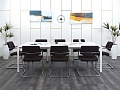 Офисный стол для переговоров Herman Miller 2 400х1 400х750 ЛДСП Белый   (СГПБ-02122)