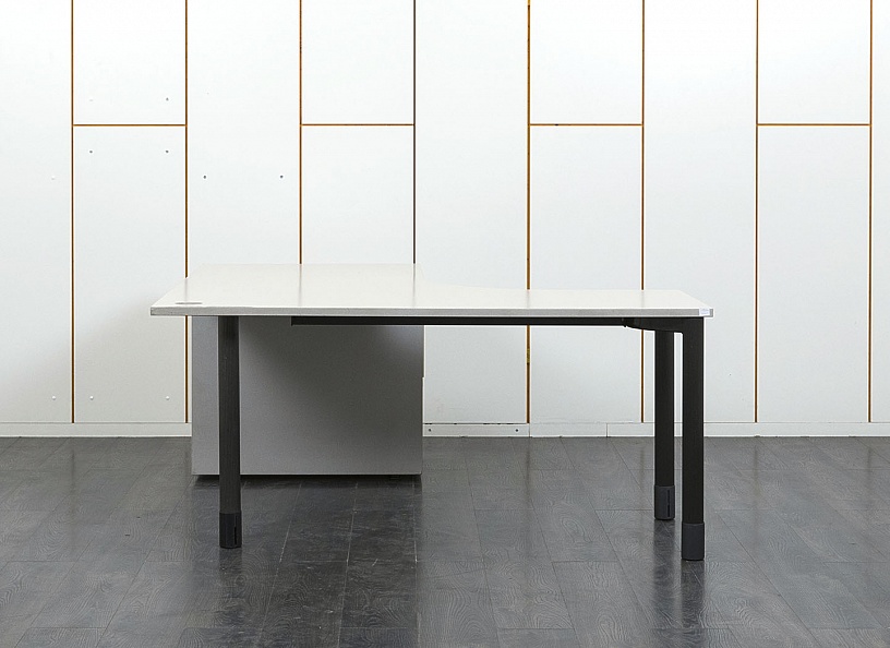 Комплект офисной мебели стол с тумбой Bene 1 600х1 600х750 ЛДСП Серый   (СПУСКп-18081)