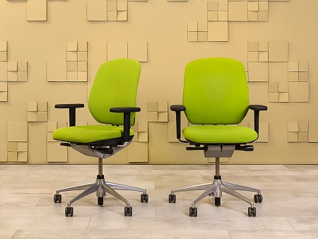 Офисное кресло для персонала на колесах Vitra Ткань Зелёный Швейцария_КПТЗ-301023