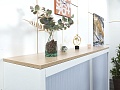 Кабинет руководителя Herman Miller 1 800х880х820 ЛДСП Белый   (КРБ-13112)