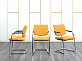 Конференц кресло для переговорной  Желтый Ткань LD Seating   (УДТЖ-07083)