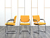 Конференц кресло для переговорной  Желтый Ткань LD Seating   (УДТЖ-07083)