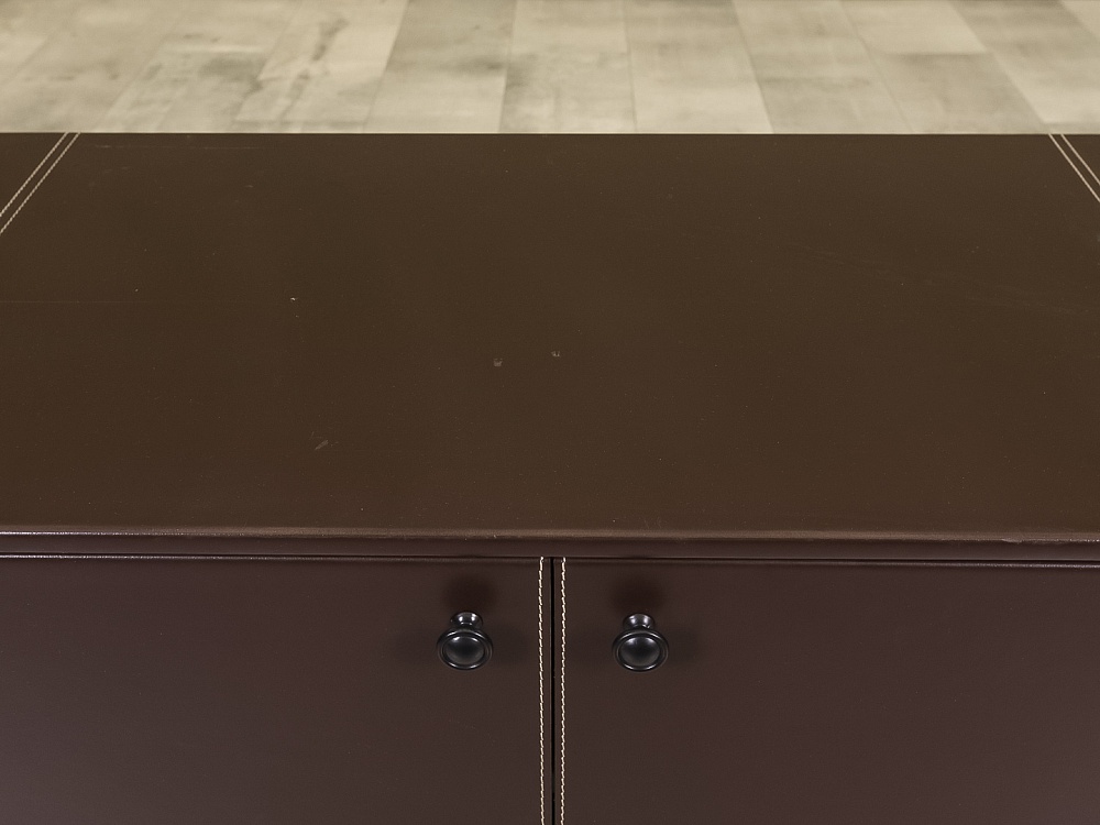 Тумба греденция Кожа Коричневый  ГРЕ-25036