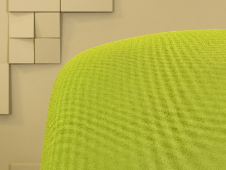 Офисное кресло для персонала на колесах Vitra Ткань Зелёный Швейцария_КПТЗ-301023