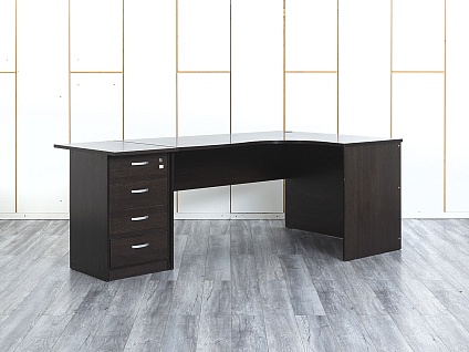 Комплект офисной мебели стол с тумбой  1 590х1 200х750 ЛДСП Венге   (СПУЕКп-18074)