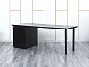 Комплект офисной мебели стол с тумбой IKEA 2 000х800х760 ЛДСП Черный   (СППЧ1Кл-05064)