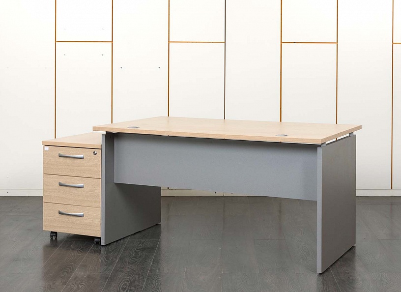 Комплект офисной мебели стол с тумбой  1 400х800х720 ЛДСП Зебрано   (СППЗК-03021)