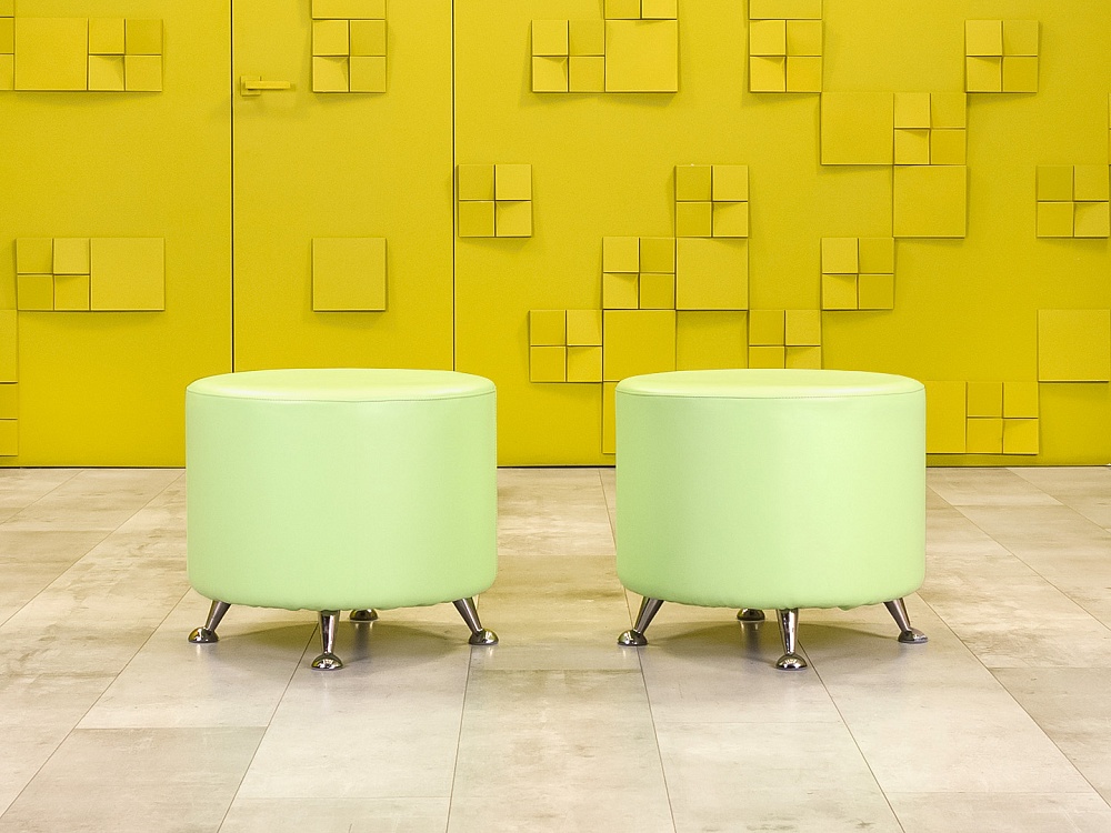 Пуф 520x520 Кожзам Зелёный Россия_ПУФ-260924