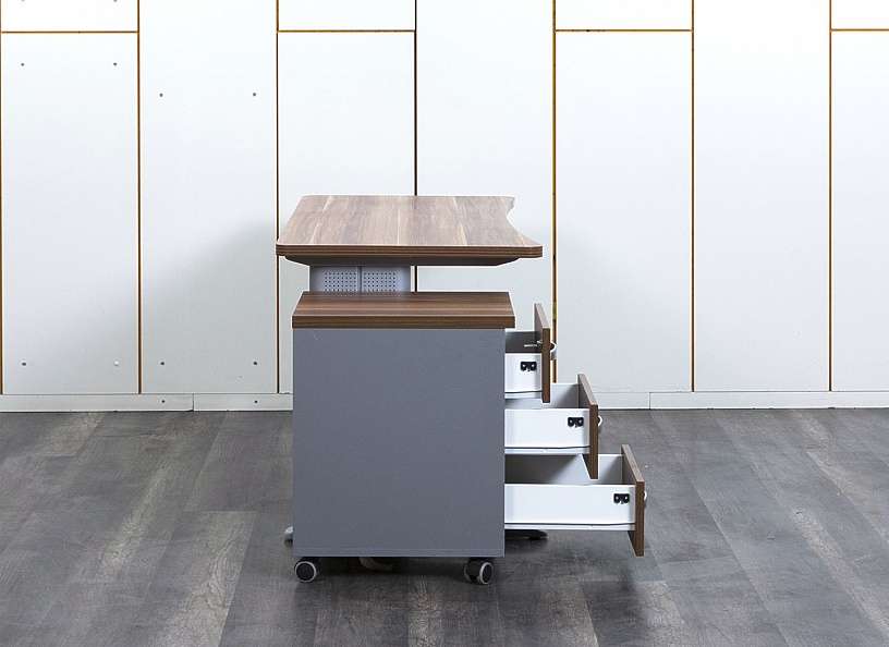 Комплект офисной мебели стол с тумбой Berlin 1 400х650х740 ЛДСП Дуб шамони   (СППЗК-04112)
