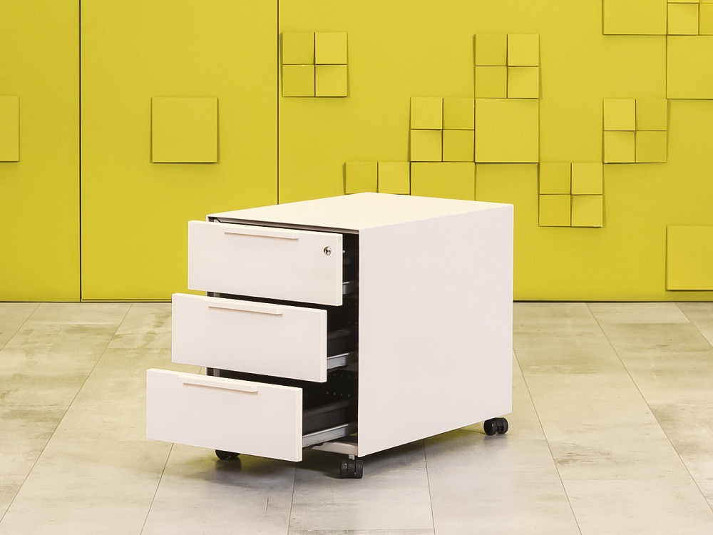 Офисная тумба выкатная Vitra Металл Белый Швейцария  ТВ3ЯБ-30016