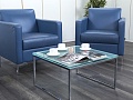 Мягкое кресло Herman Miller Кожа Синий   (Комплект из 3-х мягких кресел КНКНК1-13112)
