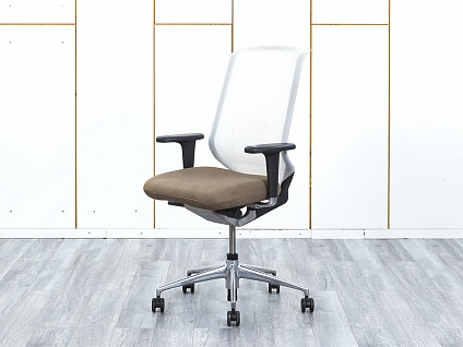 Офисное кресло для персонала  VITRA Сетка Белый   (КПСБ1-21113)