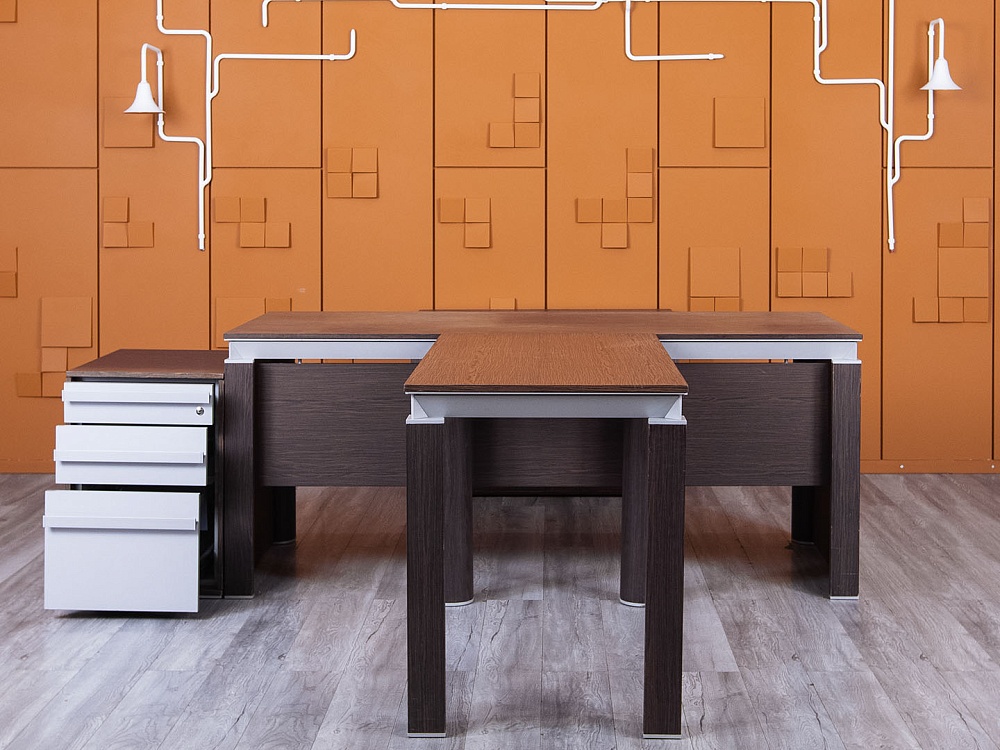 Стол для руководителя MARTEX 1 800х2 000х750 Шпон Венге HAN  (СРПЕк-24065)