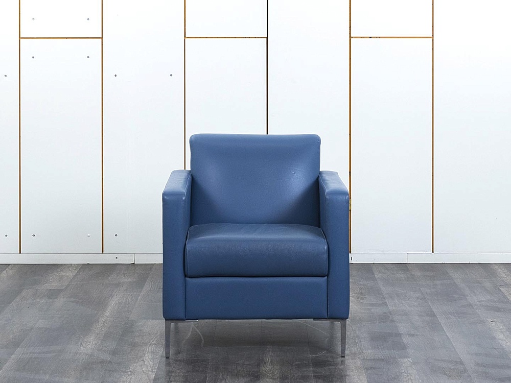 Мягкое кресло Herman Miller Кожа Синий   (Комплект из 3-х мягких кресел КНКНК1-13112)