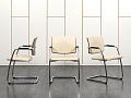 Конференц кресло для переговорной  Бежевый Кожа NEW LINE OFFICE   (УДКБ-05051)