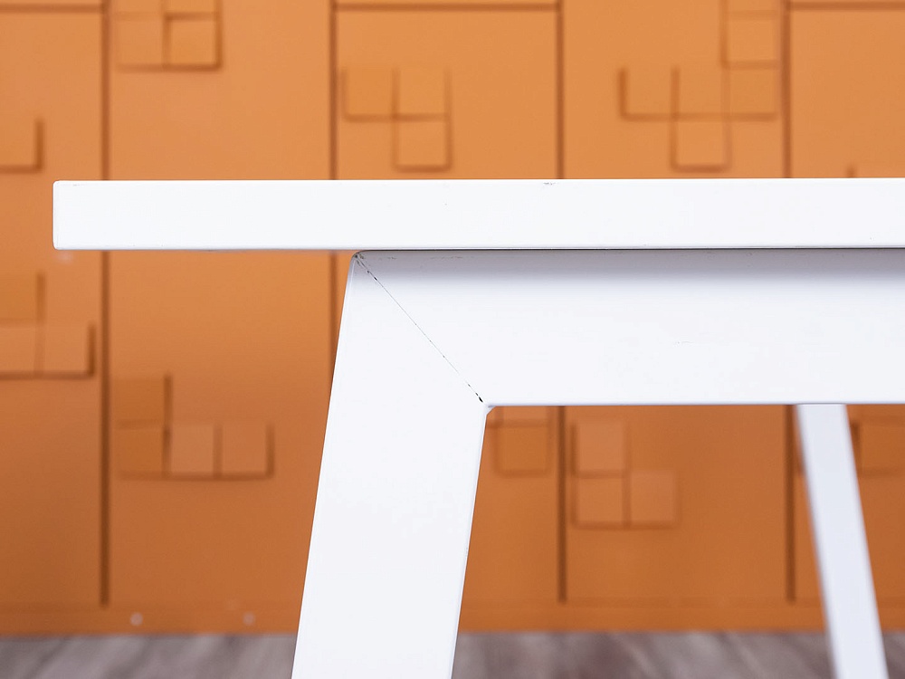 Офисный стол прямой  1 380х780х750 ЛДСП Белый   (СППБ1-11065)