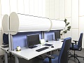 Комплект офисной мебели SteelCase 2 800х1 600х1 720 ЛДСП Серый   (КОМС-29071)
