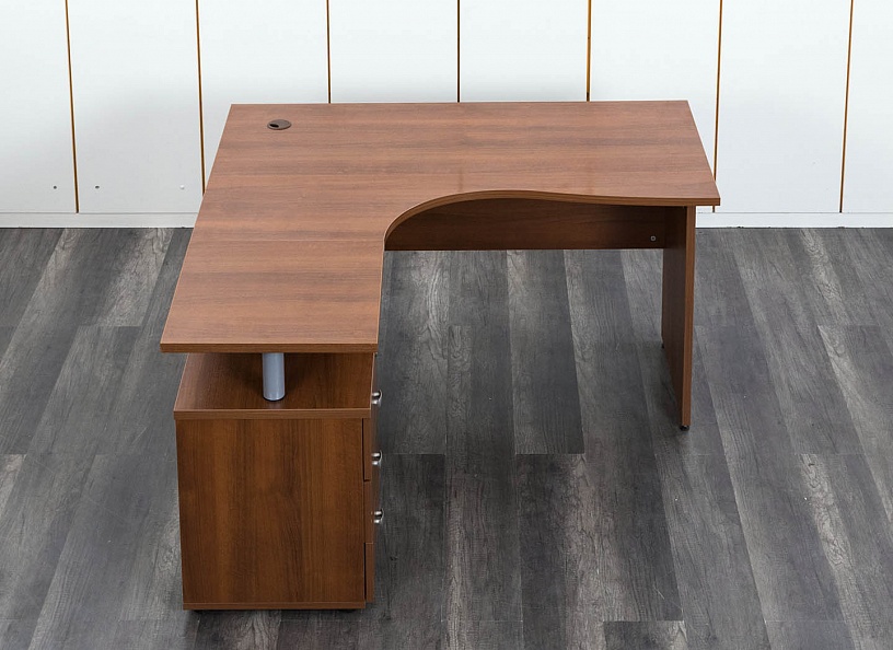 Комплект офисной мебели стол с тумбой  1 400х900х750 ЛДСП Вишня   (СПУШКл-13013)