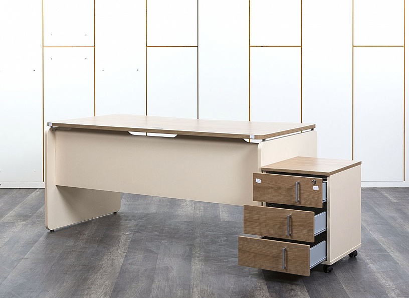 Комплект офисной мебели стол с тумбой Accord 1 600х750х750 ЛДСП Зебрано   (СППЗК-06062)