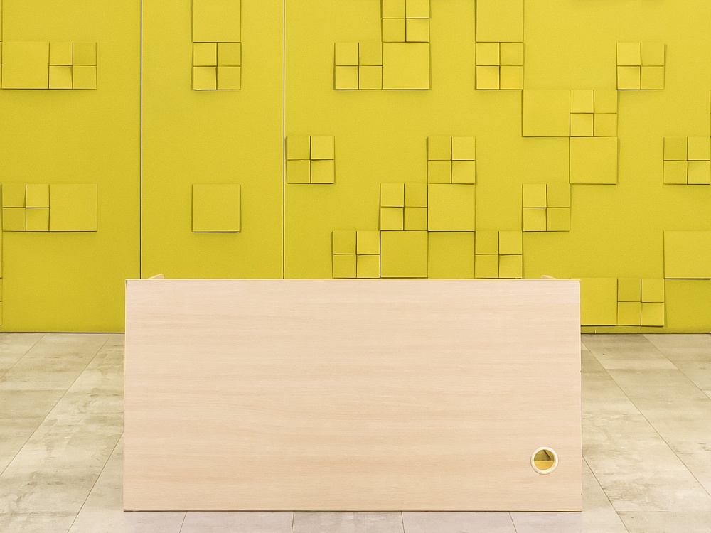 Офисный стол прямой ЛДСП Клен  СППВ-30036