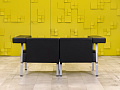 Офисный диван Coffice Linear BENE 1750x780 Кожа Чёрный Австрия_ДНКЧ-071024
