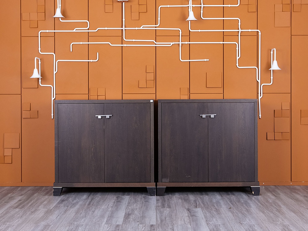 Шкаф для документов  1 200х600х1 160 Шпон Венге   (ШД2ДЕК-08075)