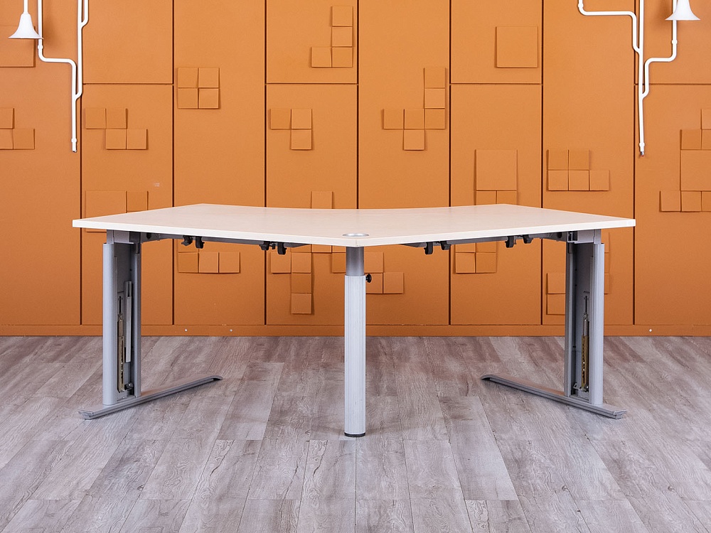 Офисный стол угловой Bene 2 040х1 200х750 ЛДСП Клен   (СПУВ-14055)