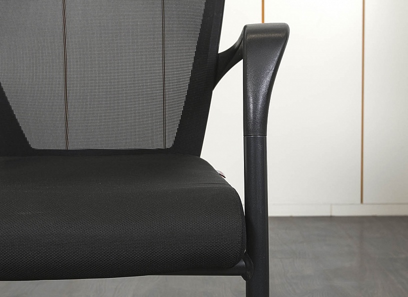 Конференц кресло для переговорной  Черный Ткань    (УДТЧ-12041)