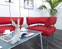 Купить Офисный диван Unital Экокожа Красный   (Комплект из дивана и кресла ДНККК-17043)