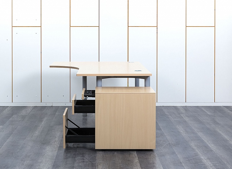 Комплект офисной мебели стол с тумбой Bene 1 600х1 200х750 ЛДСП Бук   (СПУВКл-13081)