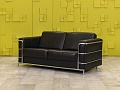 Офисный диван Кенигсберг Кожзам Чёрный Россия  ДНКЧ1-13115
