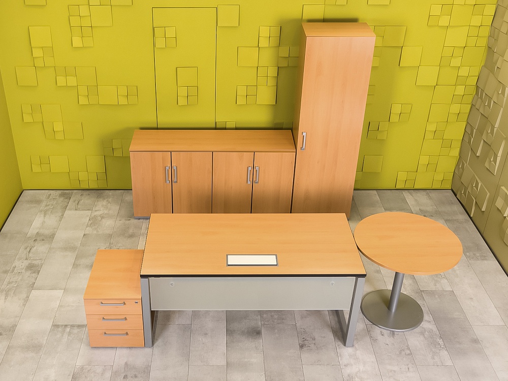 Кабинет руководителя  Steelcase ЛДСП Ольха Франция  КРЛ1-04026