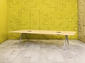 Офисный стол для переговоров Steelcase ЛДСП Зебрано Франция  СГПЗ2-04026