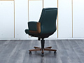 Офисное кресло руководителя  DAZATO Кожа Зеленый DICO WOOD B  (КРКЗ1-20023)