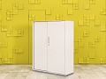 Шкаф для документов офисный Steelcase ЛДСП Белый Франция  ШД2ДБ1-04026
