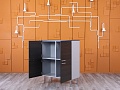 Шкаф для документов Sinetica 1 000х440х1 190 Шпон Венге DADO  (ШД4ДЕ-15054)