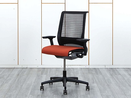 Офисное кресло для персонала  SteelCase Сетка Красный Think  (КПСК-08104)