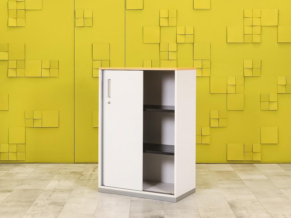 Шкаф для документов офисный Steelcase ЛДСП Белый Германия  ШД2ДБ1-30016
