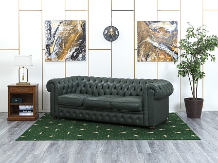 Офисный диван BM Style Кожа Зеленый CHESTER   (ДНКЗ-26034)