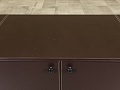 Тумба греденция Кожа Коричневый  ГРЕ-25036