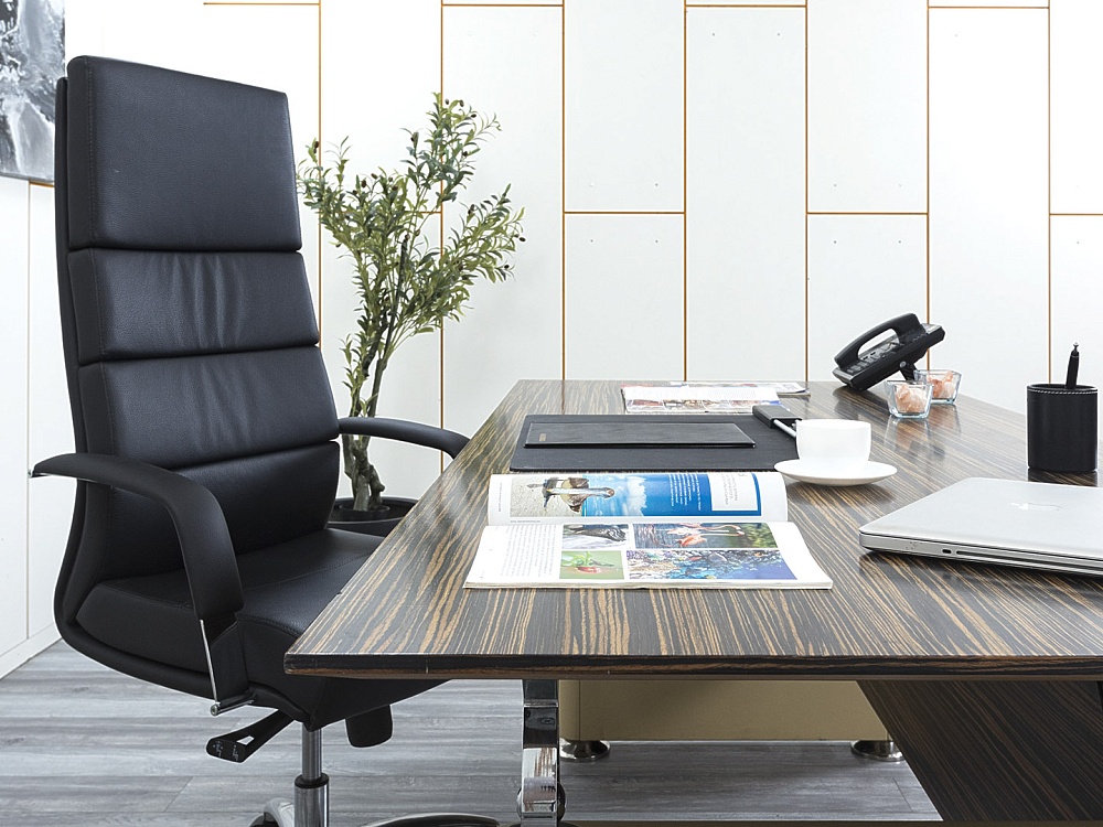 Кабинет руководителя Tecnoarredo 2 000х920х760 Шпон Зебрано Venus  (КРЗ1-09024)