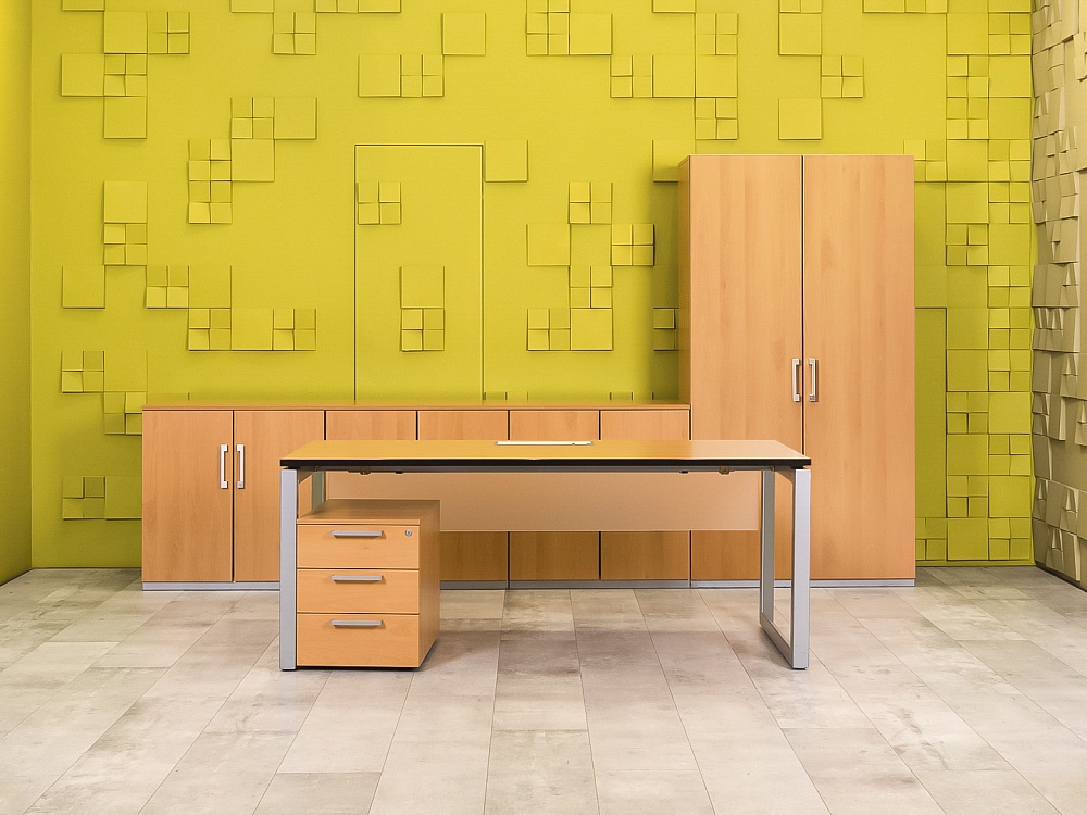 Кабинет руководителя  Steelcase ЛДСП Ольха Франция  КРЛ-04026