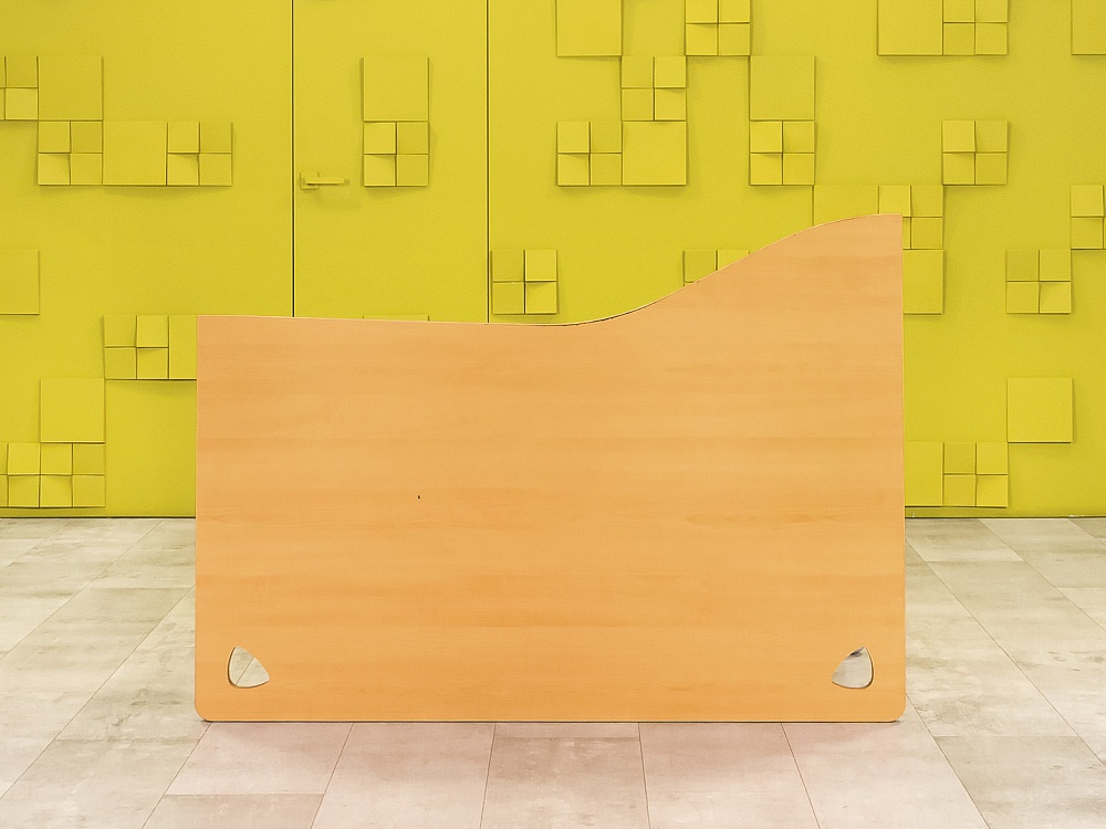 Офисный стол эргономичный Steelcase 1400x900 ЛДСП Бук Германия_СПЭВ2-260923
