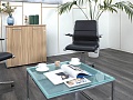 Комплект из 2-х кресел Sitland  Кожа Черный SIT IT MANAGER  (КНКЧК-16112)