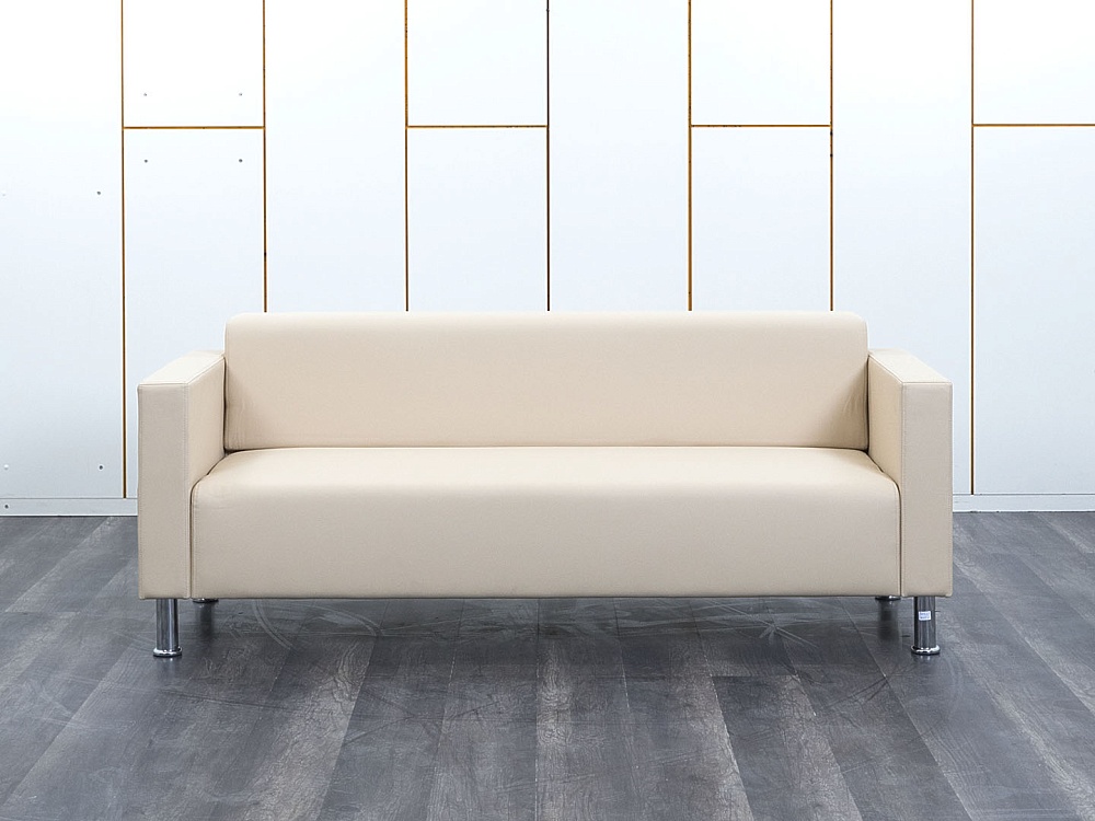 Офисный диван Май Кожзам Бежевый   (ДНКБ3(май)2)