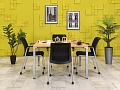 Офисный стол для переговоров Steelcase ЛДСП Ольха Франция  СГПЛ-04026