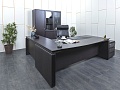 Кабинет руководителя EUR/QUARANTA  2 300х2 200х750 Шпон Венге   (КРЕ-28121)