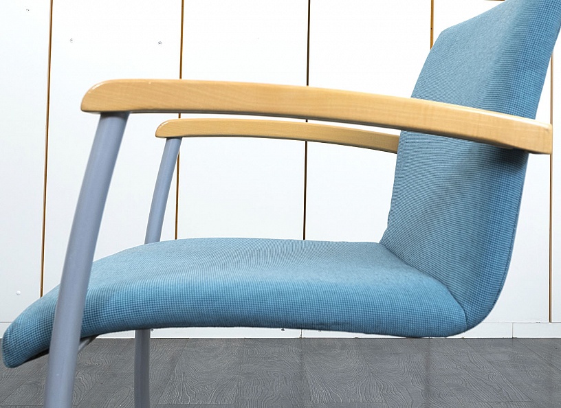 Конференц кресло для переговорной  Синий Ткань Bene Bug  (УДТН-06101)